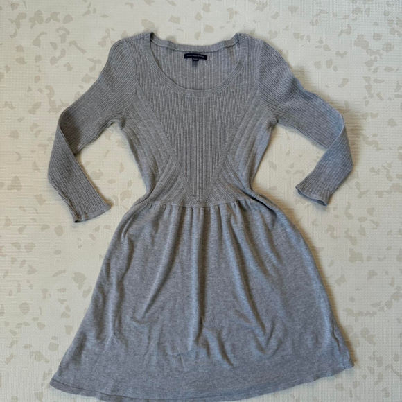 Gray Knit Women's Dress - Picture 6 of 8